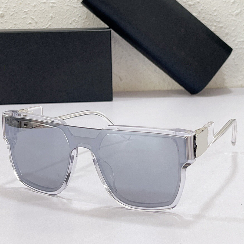 

Designer New Sunglasses 0201 Mens and Womens one-piece lens design high quality fashion luxury glasses temple with letter B club party UV protection belt box