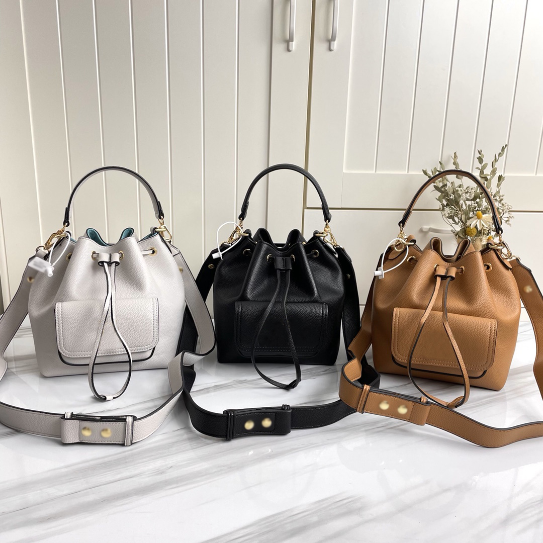 

Top Fashion Crossbody Bags Leather Handbags high quality ladies bucket style large capacity casual design gifts