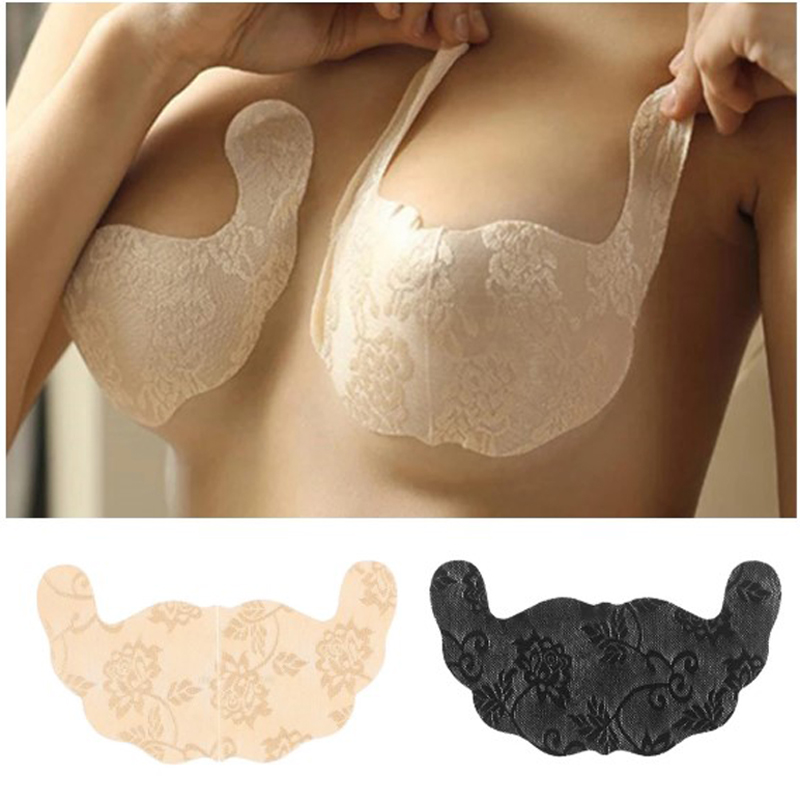 

200Pairs/lot Breast Petals Lift A/B/C/D/E/F Cup Disposable Nipple Cover Pasty Floral Lace Adhesive Push Up Bra