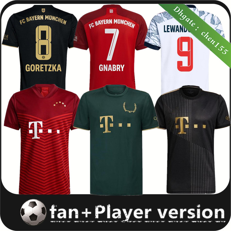 

21 22 Special Edition BaYern LEWANDOWSKI Soccer jersey fans player version SANE COMAN GNABRY ALABA DAVIES MULLER munich 2021 2022 tops Football shirt, 21/22 home