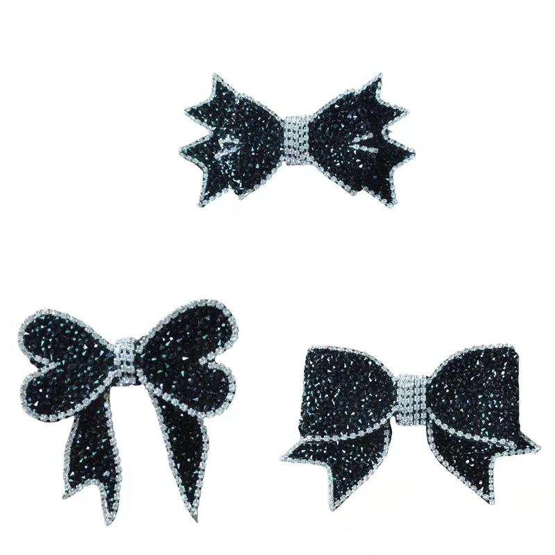 

Hair Clips & Barrettes Girl Fashion Crystal Shiny Rhinestones Bowknot Clip Weding For Women Lady Princess Hairbands Lovely Bow Headwear, Golden;silver