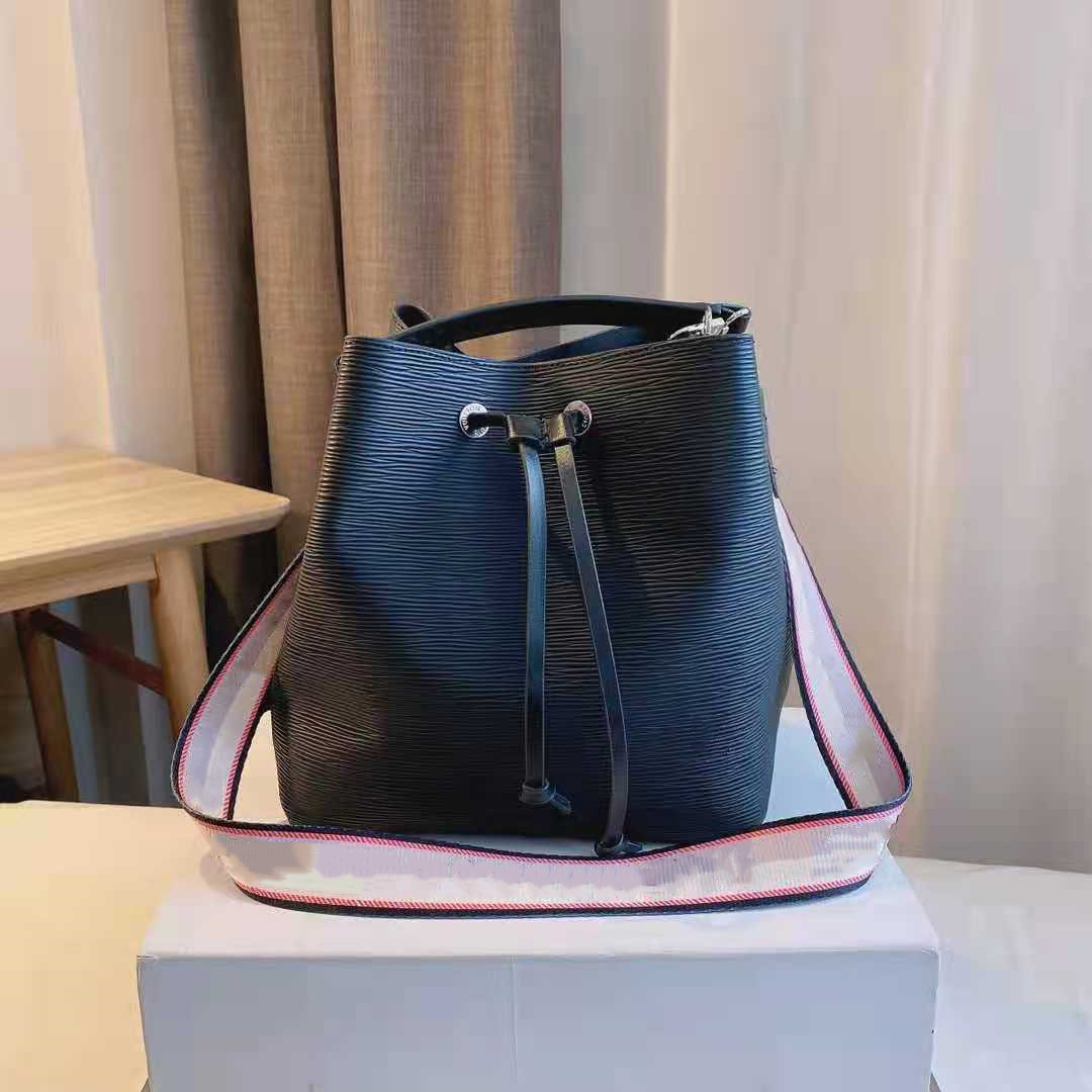 

High Quality Luxury Designer Women's Bucket Shoulder Bags escale neonoe Crossbody Bag Genuine Leather Handbags Adjustable Strap Fashion