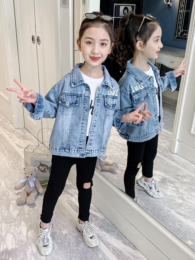 

Jackets Girls' Coat Spring Western Style Clothing Jacket Clothes And Autumn Children's Denim, Blue;gray