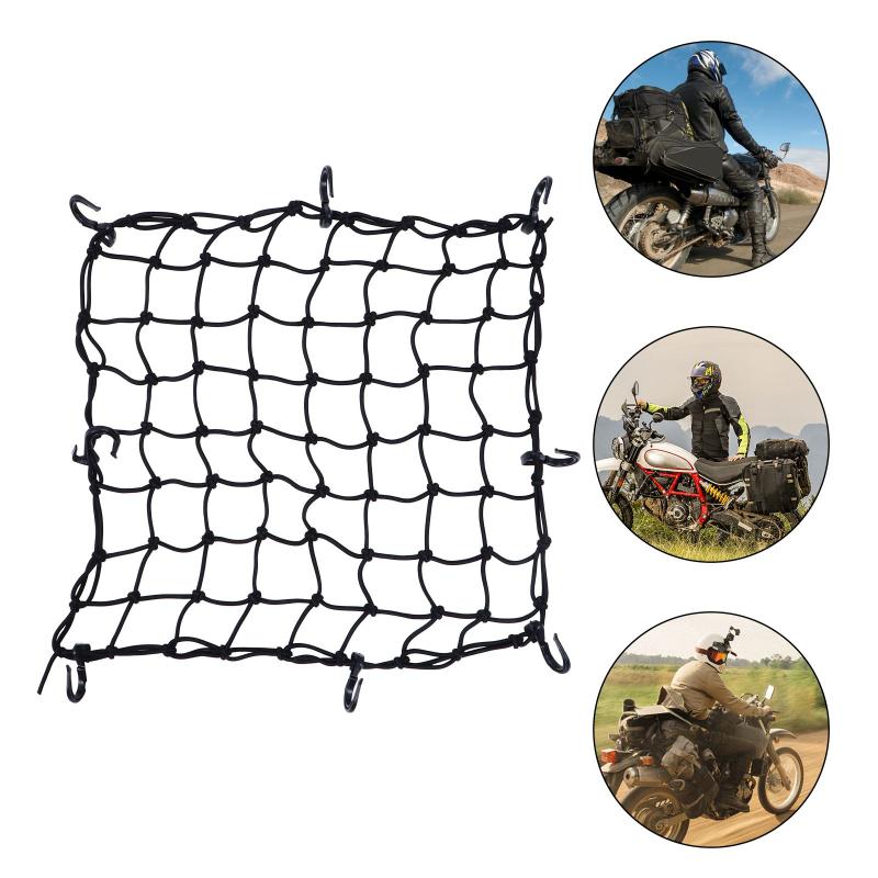 

Car Organizer 1Pc Durable Bike Latex Luggage Net Motorcycle Fuel Tank Mesh Cargo
