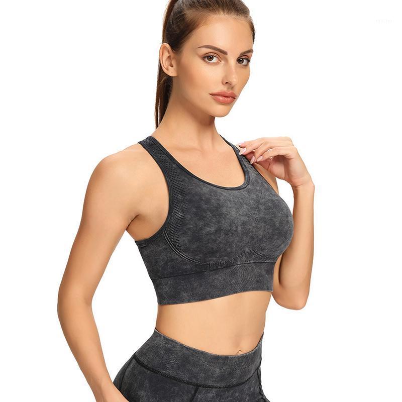 

Quick Dry Sports Bra Women Padded Gather Yoga Push Up Gym Running Seamless Workout Fitness Top 2021 Outfit, Black