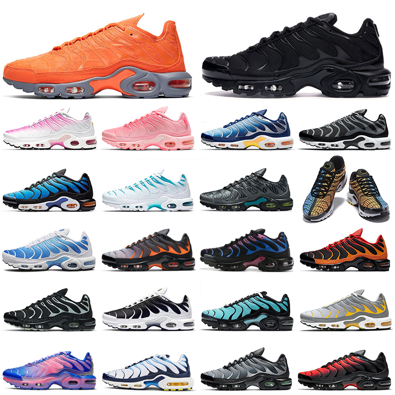 

2021 tn plus running shoes men women Hyper Blue Grey Orange Greedy tns womens mens trainers outdoor sports sneakers Walking Jogging Breathable, 40-46 graphical