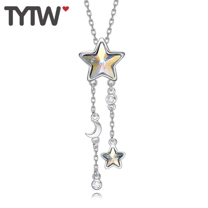

Pendant Necklaces TYTW Crystals From Austrian Star Charm Pendants Women Necklace Chic Fashion Jewelry Gift