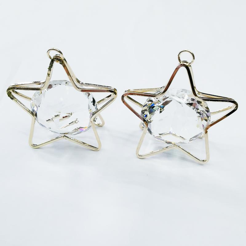 

Charms 10 Pieces 39mm Alloy Glass Crystal Star Shape Pendants. For Woman Ornament Jewelry Making Accessories Charm 2021, Bronze;silver