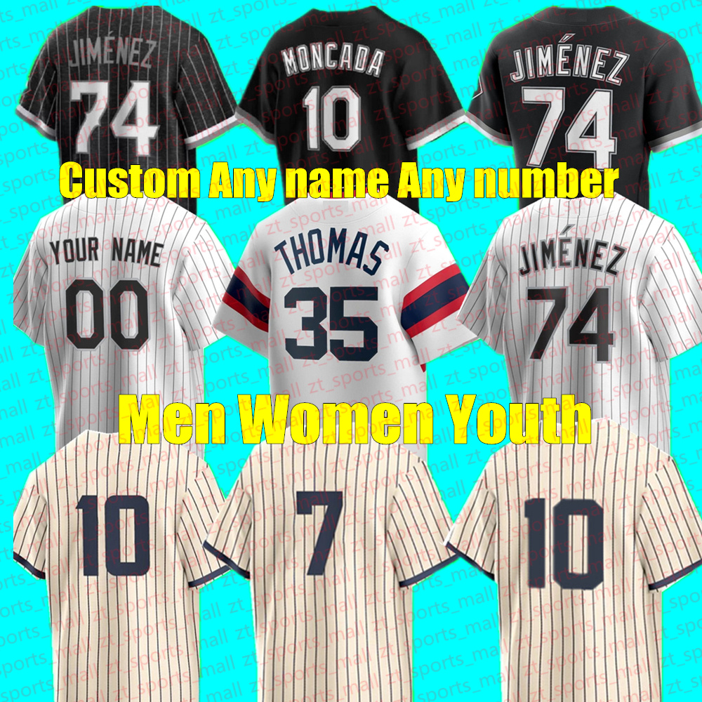 

Custom Men Women Youth ElOY JIMENEZ TIM ANDERSON Baseball Jersey LUIS ROBERT CHICAGOS YOAN MONCADA JOSE ABREU ANDREW VAUGHN YASMANI WHITE SOX GRANDAL KIMBREL, As shown in illustration