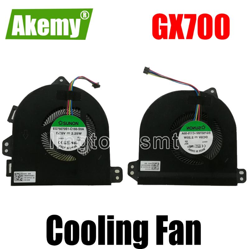 

Original CPU GPU Cooling Fan For Asus G701 GX700 GX700VO GX700V G701vi DC5V 2.25W EG75070S1-C160-S9A C170-S9A Fans & Coolings