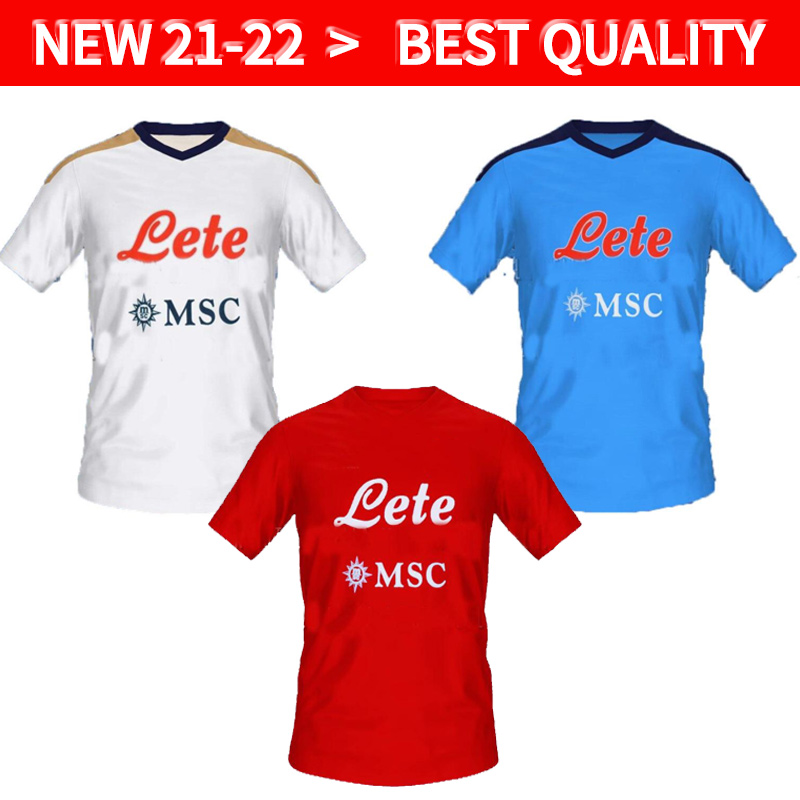 

21 22 Napoli soccer jersey Naples football shirt 2021 2022 KOULIBALY camiseta de fútbol INSIGNE Maradona maillot foot MERTENS camisa, 2122 home