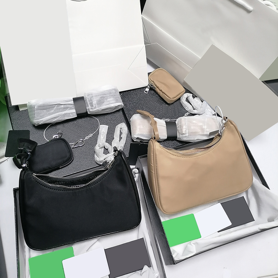 

Womens nylon cross body bag 3 pieces multi pochette coin purses composite small shoulder hobo with date code original Box 2005 Luxurys Designers Bags, Contact us