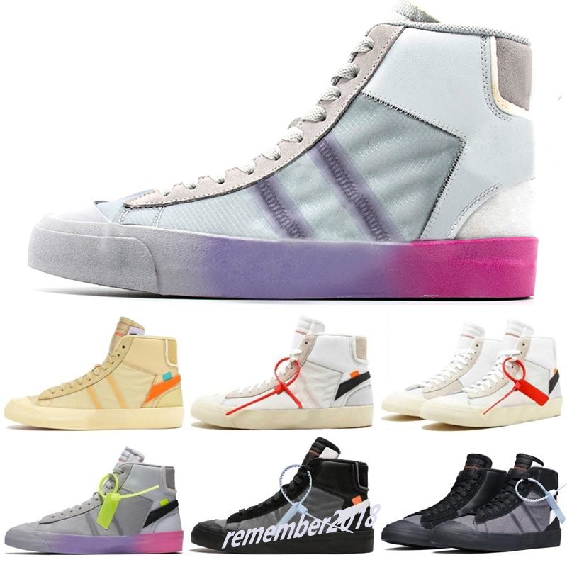 

Top Off Mid Mens outdoor Shoes Grim Reaper Serena Williams Have A Good Game All Hallow Purple Blazeres Women Skateboard Trainers Sneaker MB1, Black