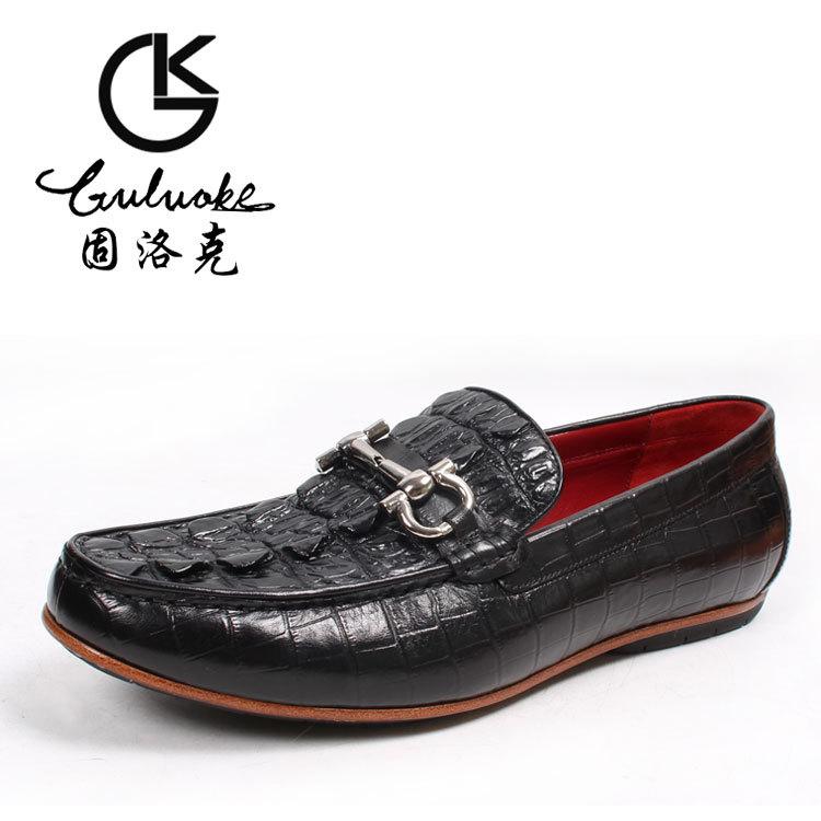

Solid Rock Fall Back Leather Men's Shoes Business Handwork Marriage Formal Work Big Yards Of Dress, Black