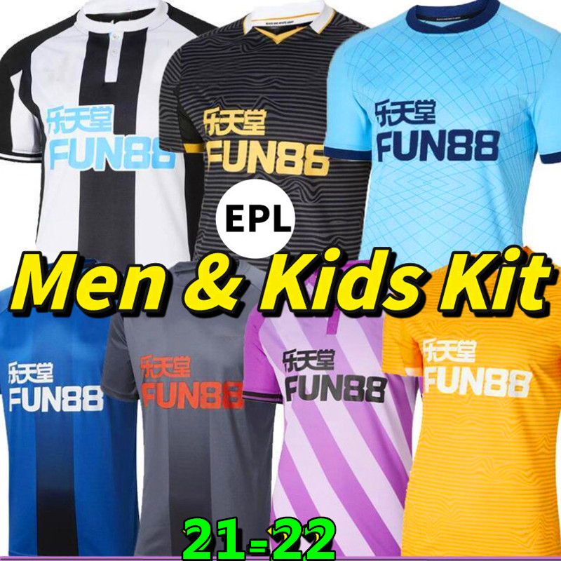 

21 22 WILSON WILLOCK Soccer Jersey Newcastl United Jerseys The Magpies SHELVEY SAINT-MAXIMIN ALMIRON JOELINTON Football Shirt RITCHIE GAYLE third Men Kids kits, Colour 8