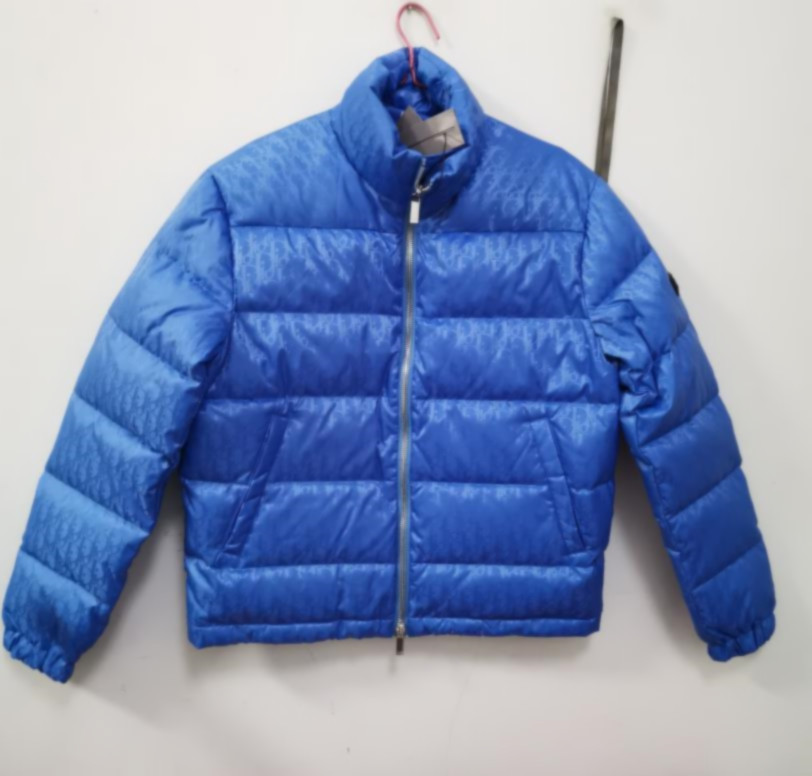 

Men Down Puffer Jacket Oblique Letter Appliques Designer Male Warm Double Zipper Outwear Fashion Gentlemen Stand Collar Winter Coat, Dutsbag