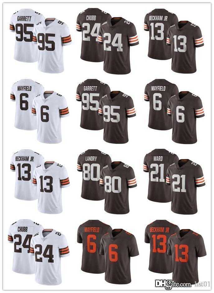 

Men Cleveland132;Browns132;jersey 13 Odell Beckham Jr Jersey 24 Nick Chubb 6 Baker Mayfield 95 Myles Garrett 21 Denzel Ward Football Jer, Color