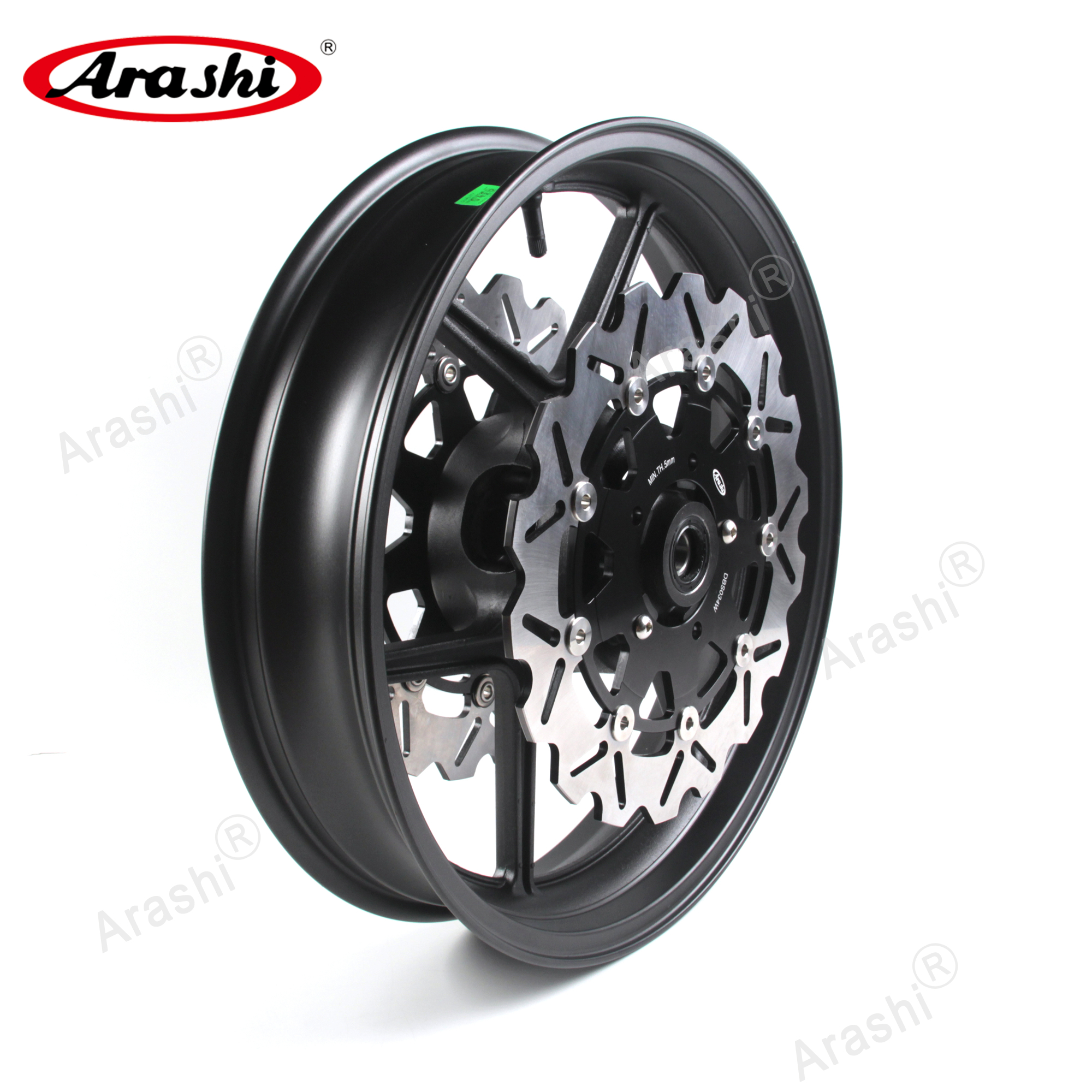 

Arashi For Kawasaki Z750 2007 2008 Front Wheel Rim Brake Disk Disc Rotor ZX-6R ZX6R ZX10R ZX-10R Z 750 07 08