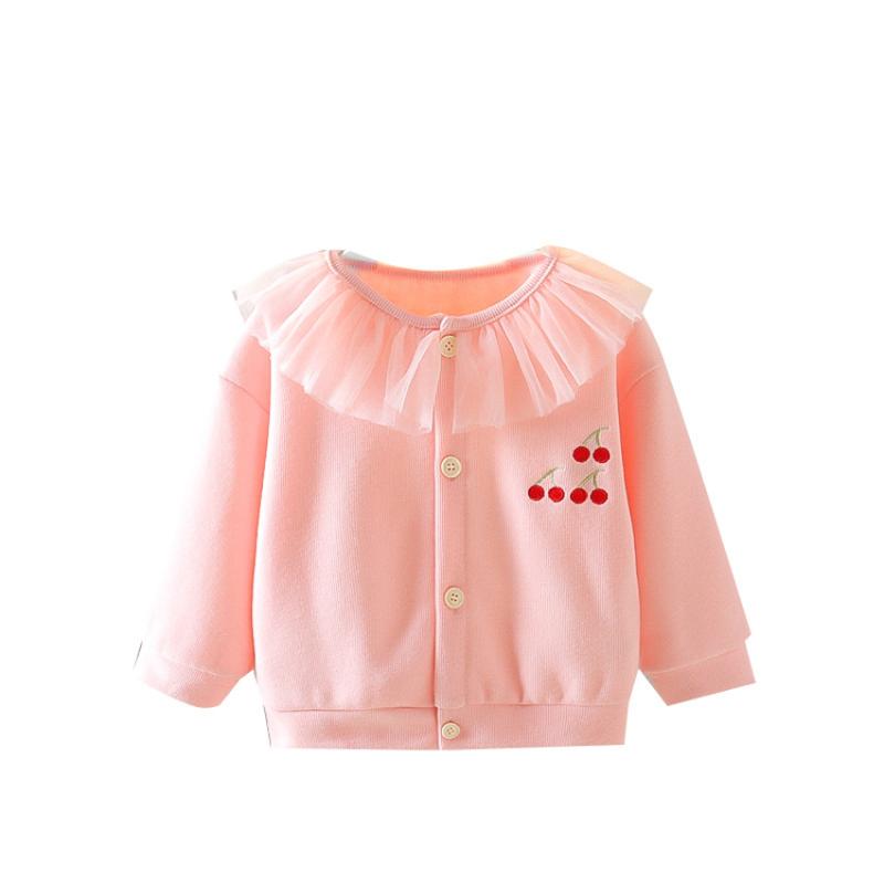 

Jackets 2022 Spring Toddler Baby Girls Coats Knitted Cardigan Jacket Children Long-Sleeved Clothes For Kids Coat Tops, Blue;gray