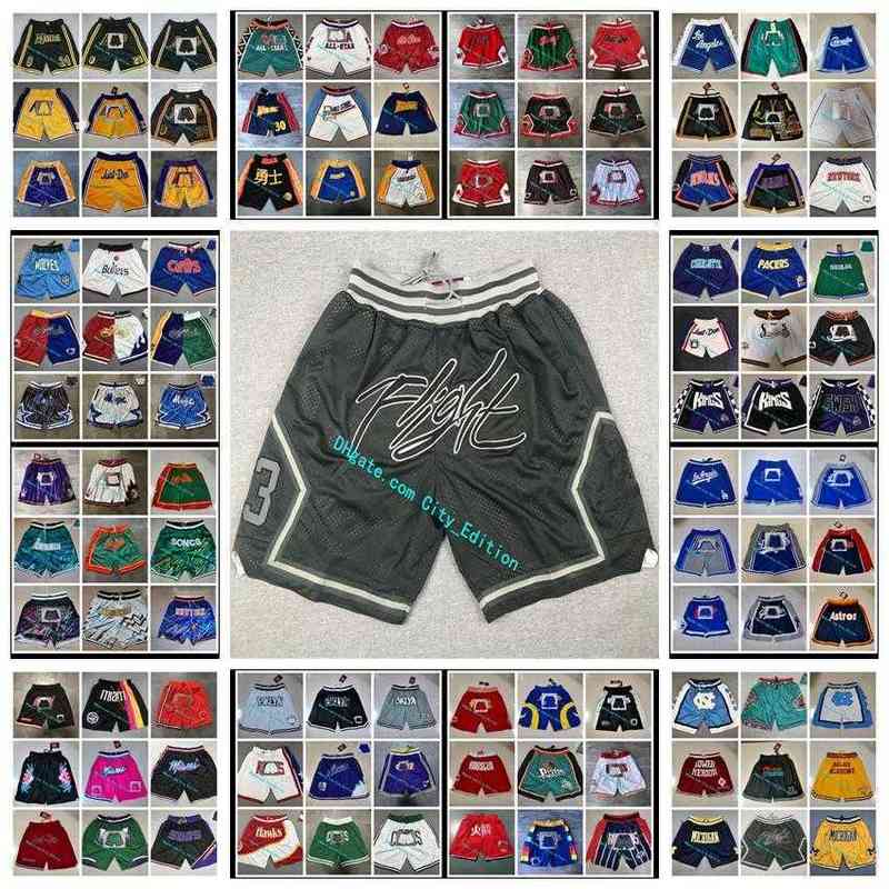 

Basketball shorts FLIGHT Black Just Don AIR EST 1986 Hip-Hop Sport Wear Zipper Pant With Pocket Authentic Stitched Mesh Sweatpants KD0, Choose number