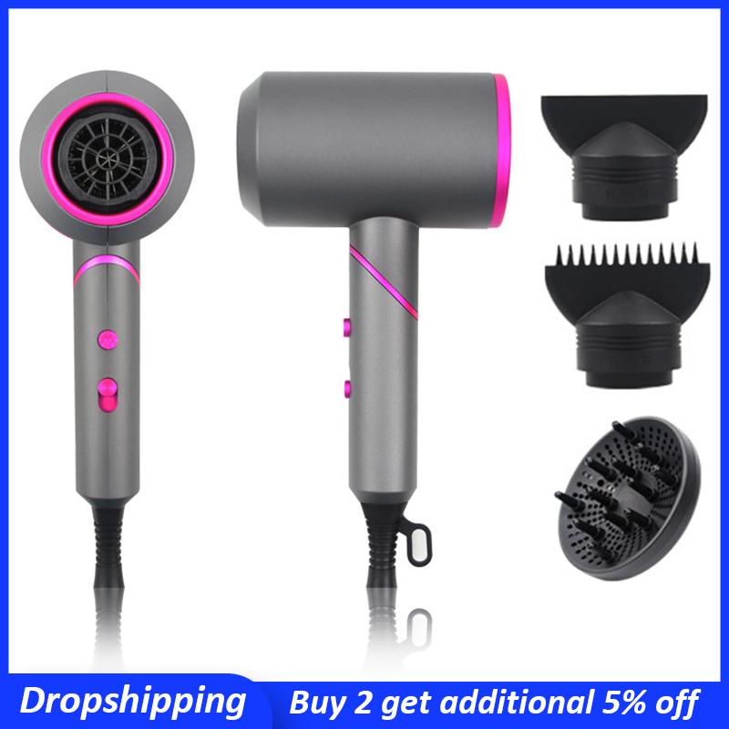 

Electric Hair Brushes 2000W Professional Dryer Negative Ion Handle Foldable Blower Cold Air Brush Blow Strong Salon Type