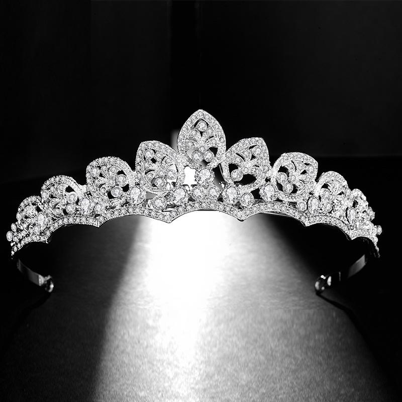 

Hair Clips & Barrettes Ymor Delicate Bridal Headwear Crown Wedding Accessories Birthday Women Band Brides Queen Adult Tiaras, Golden;silver