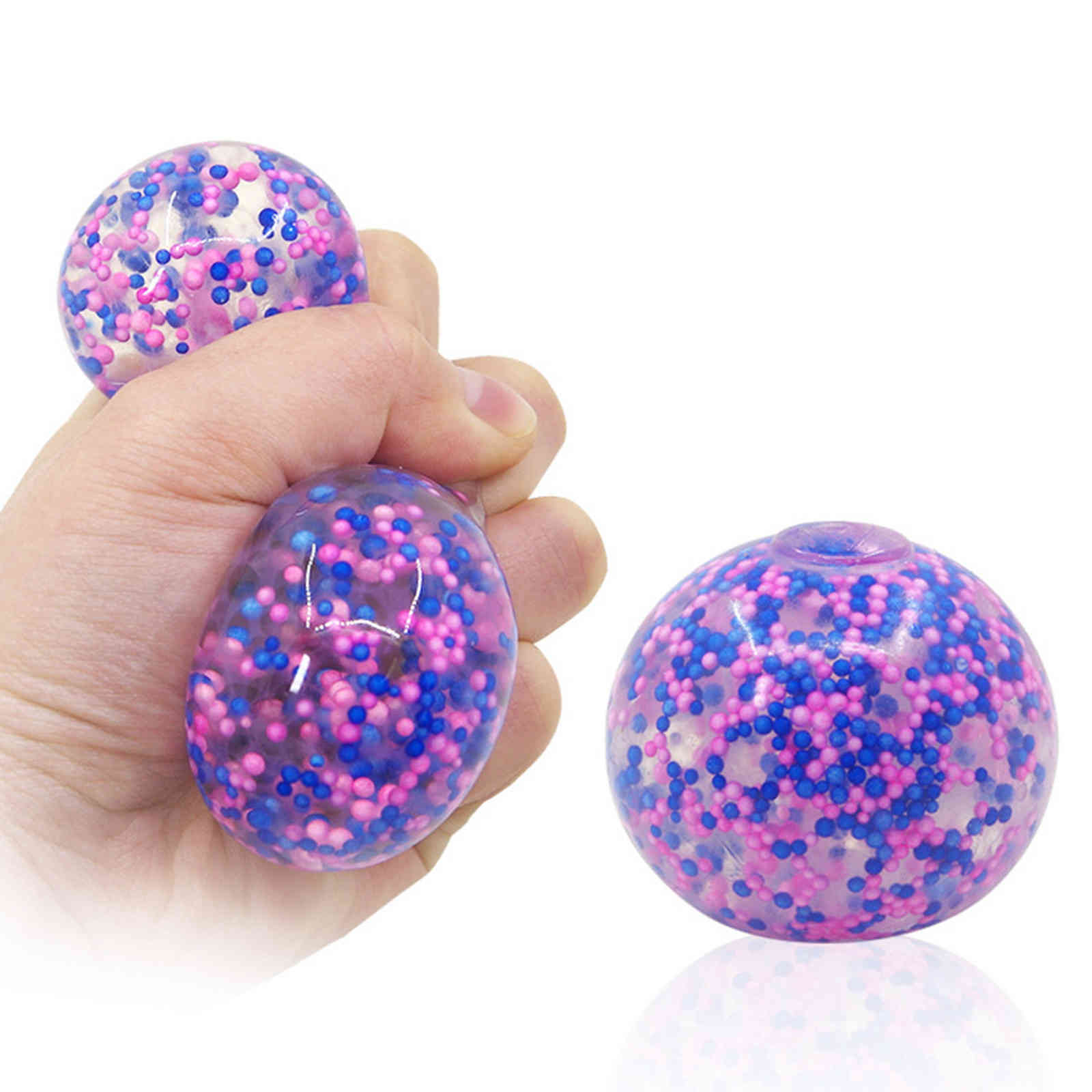

New 1/2/3 Pc Stress Relief Balls Exercise Hand Ball Dna Color Ball For Kids Adults Creative Stress Relief Toys X0320
