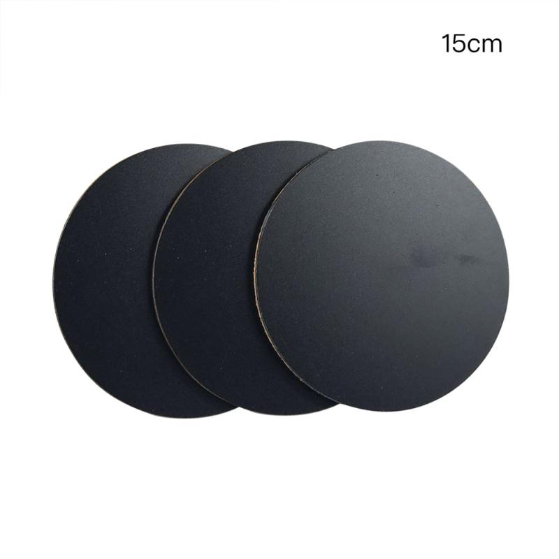

Plastic Cork Mat 3pcs Thicken Foldable 10cm Black Plant Coasters Protect The Pot And Furniture Round Lock Water Gardening Pad Planters & Pot