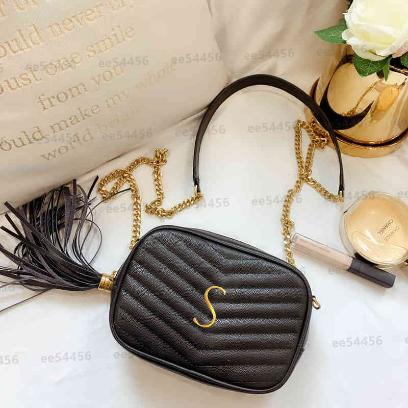 

Top quality Genuine leather camera LOU small Shoulder Bag Women's men crossbody Bags tote fashion shopping wallet Cases Luxury Designer card, White gold chain