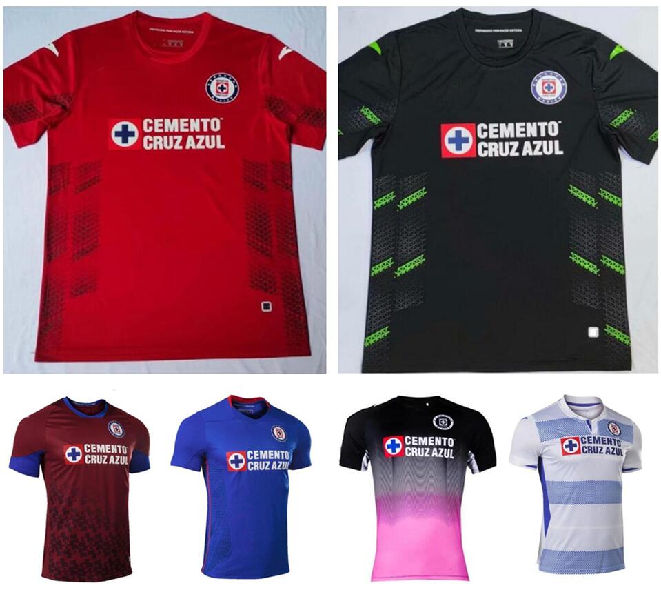 

20 21 Club Cruz Azul Soccer Jerseys 2021 Futbol CARAGLIO MONTOYA MENDEZ Mexico football Shirts