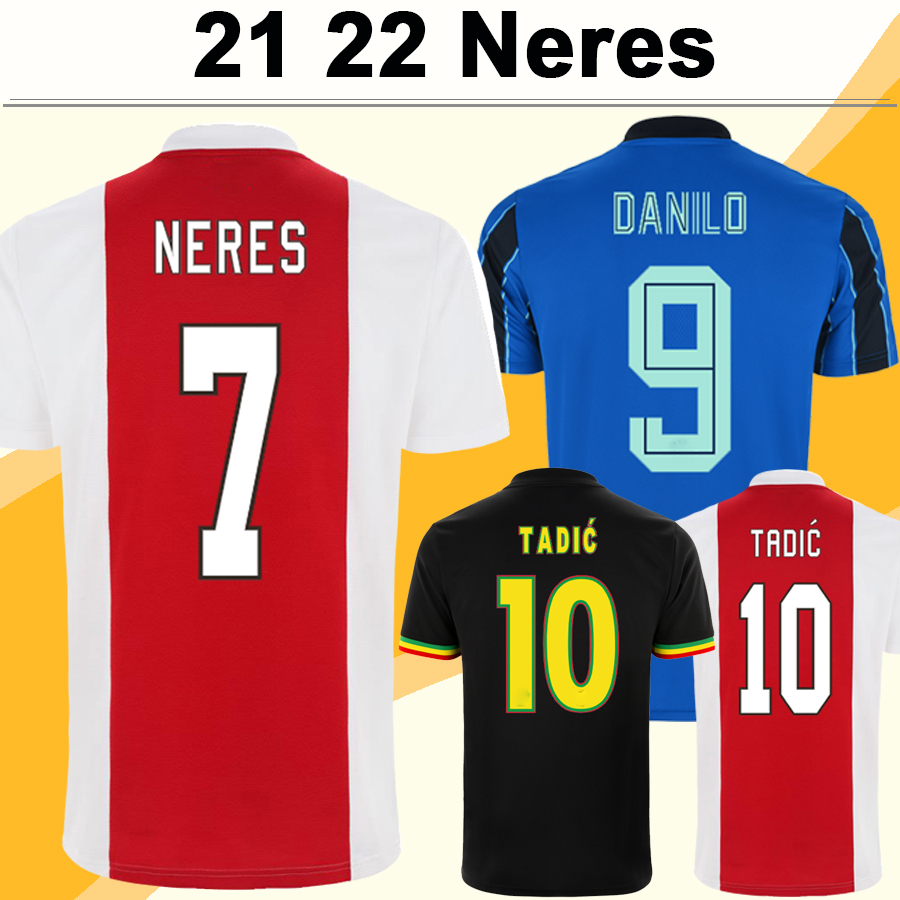 

21 22 NERES TADIC Mens Soccer Jerseys KLAASSEN ALVAREZ Home Away 3rd DANILO ANTONY KUDUS TAGLIAFICO Football Shirt Short Sleeve Uniforms, Qm3276 2122 away no patch