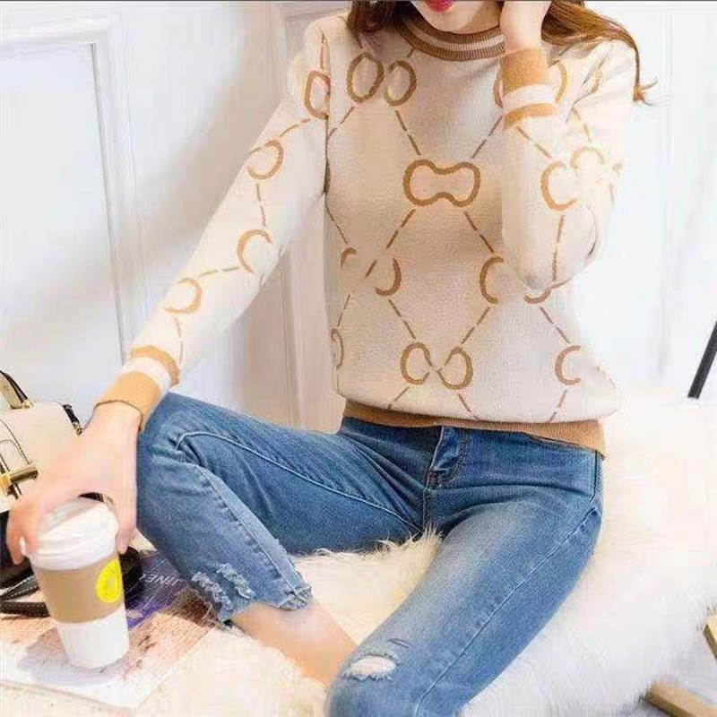 

Women's sweater designer European and American trend fashion classic letter pattern pullover multicolor optional, Please contact me to see the real thing