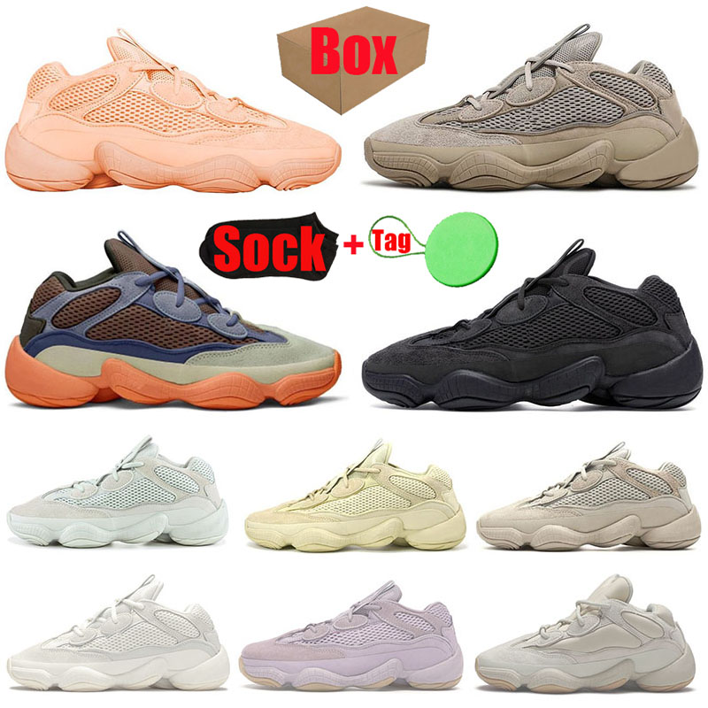 

With Box Sports Sneakers Kanye 500 Running Shoes Men Stone Taupe Light Enflam Soft Vision Bone White Utility Black Blush Salt Mens Womens Trainers Size Eur 36-47, B35 40-46 recraft lemon