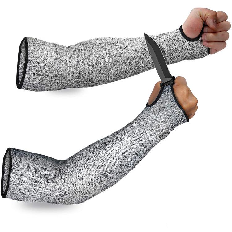 

Sports Gloves Anti-Scratch Cut Resistant Arm Sleeves Level 5 HPPE Labor Garden Working Anti-Puncture Safety Protection Elbow Wrist Guard Cov, Single straight