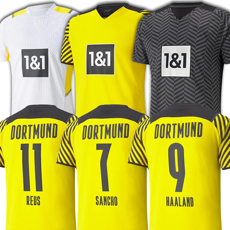 

2021 2022 HAALAND REUS BELLINGHAM Dortmund Soccer Jerseys SANCHO Hazard Men kids kit BRANDT football shirt BALR signature, Men(duo te)