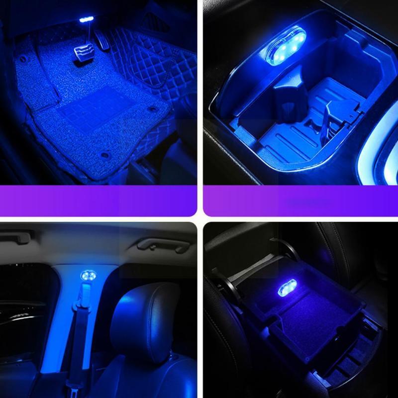 

Interior&External Lights Car Led Mini Night Light USB Charging Roof Colorful Reading Lamp Ceiling Interior Q9B4