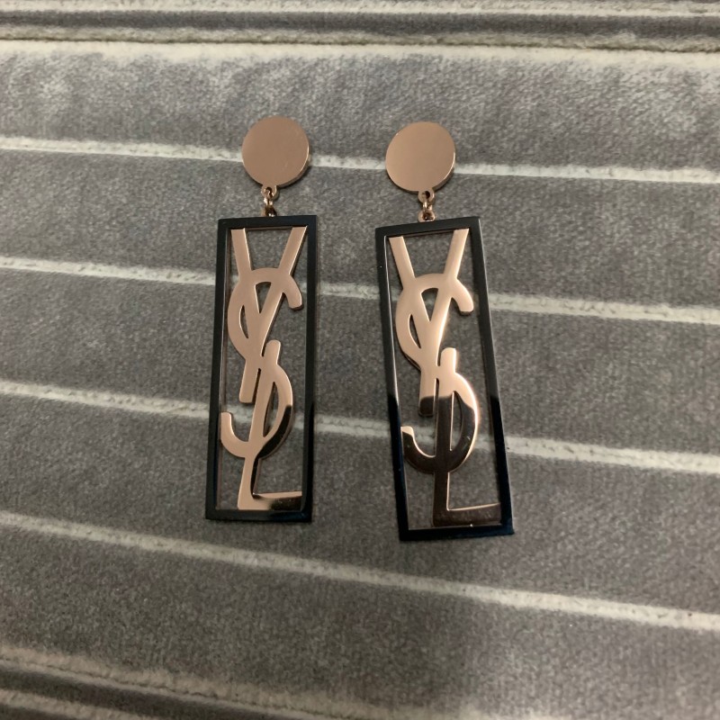 

Factory wholesale gorgeous 316L Stainless Steel letter square Dangle drop earrings for women girls party lady fine jewelry wedding birthday gift, Silver