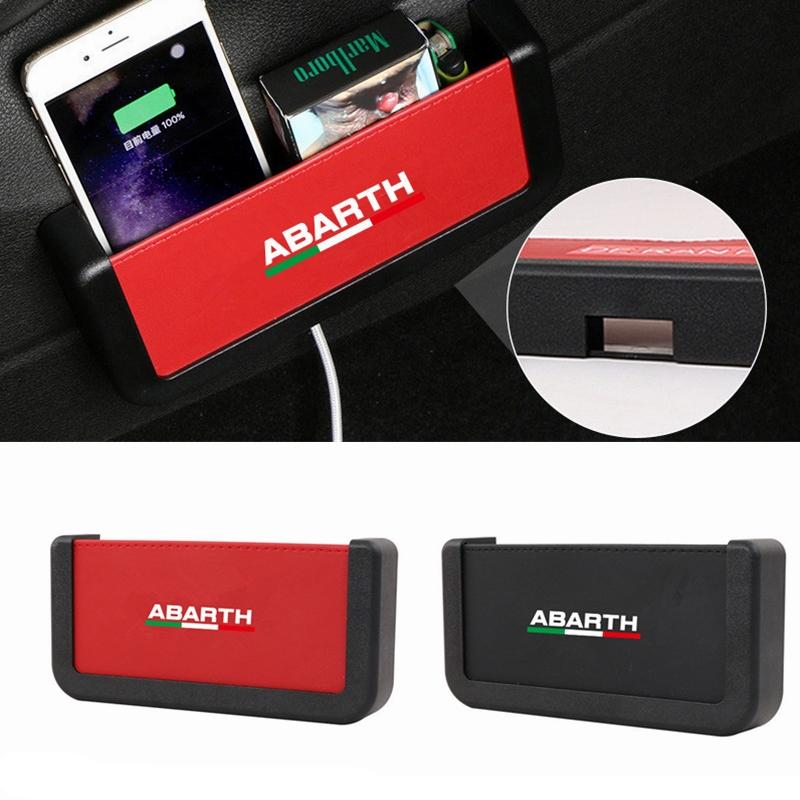 

Car Organizer Interior Decoration For Abarth 500 500c 600 Boano Monomille Scorpione Spider Punto Evo Storage Box Accessories