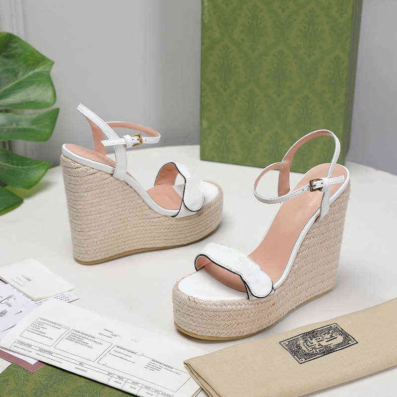 

Designer Summer Womens Slope Wedge Heel Leather Sandals White Black Platform Hemp Rope Woven Weave Stylish Fashion Casual Shoes for Woman, Pink