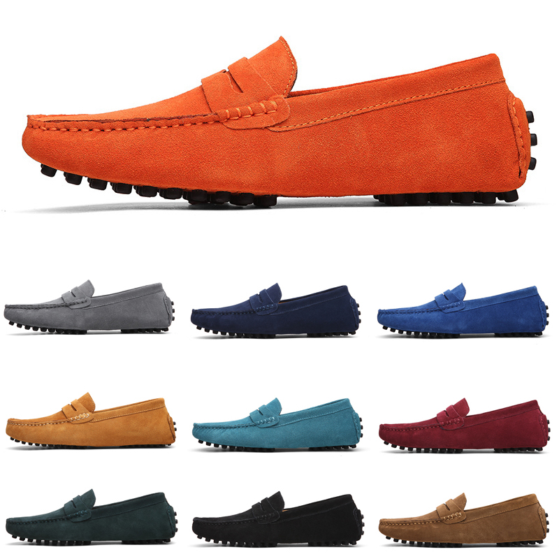 

Versatile Men's Slip-On Loafers: Flat Business Dress Shoes for Casual and Outdoor Wear - 10 Colors, Sizes 38-46, Item #1