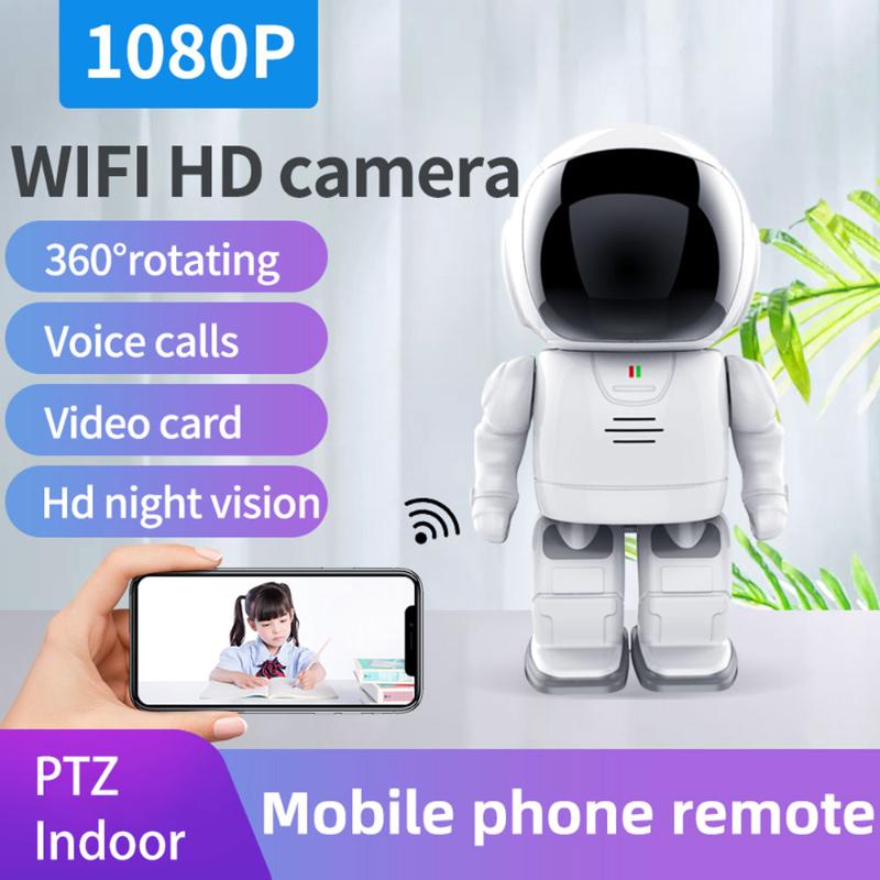 

Cloud Home Intelligent Robot Tracking Camera Remote Control 1080P Baby Video Monitor Surveillance With Wireless WiFI IP Cameras