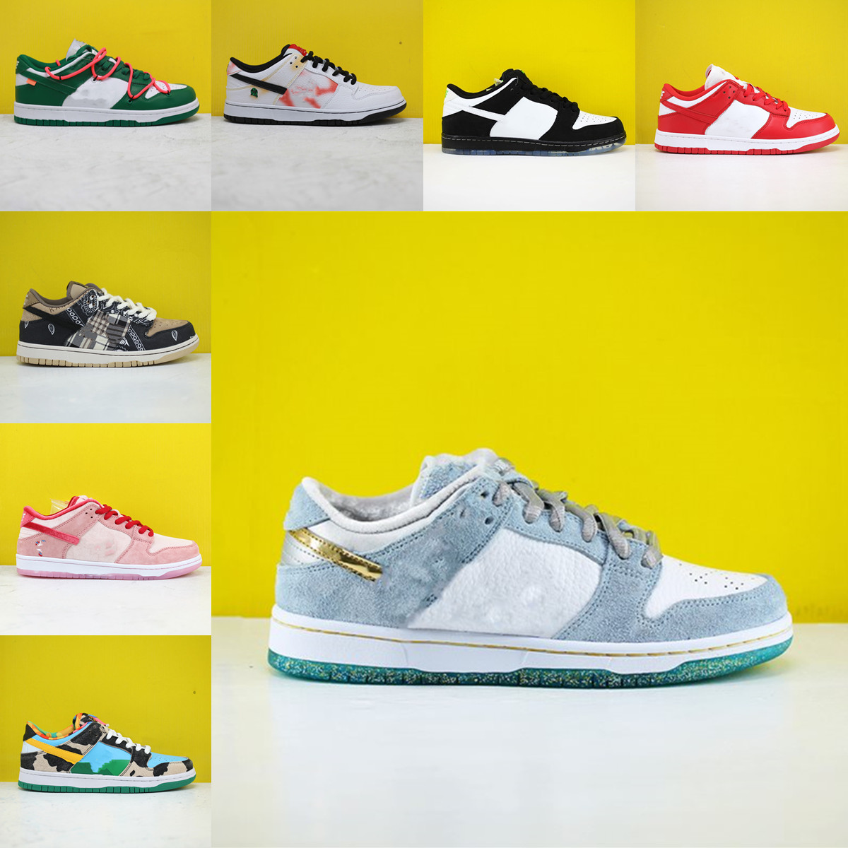 

SB shadow dunky Chunky mens casual shoes KENTUCKY dunk viotech plum panda pigeon Sean Cliver Stars Low men women skateboard sneakers US 7-11