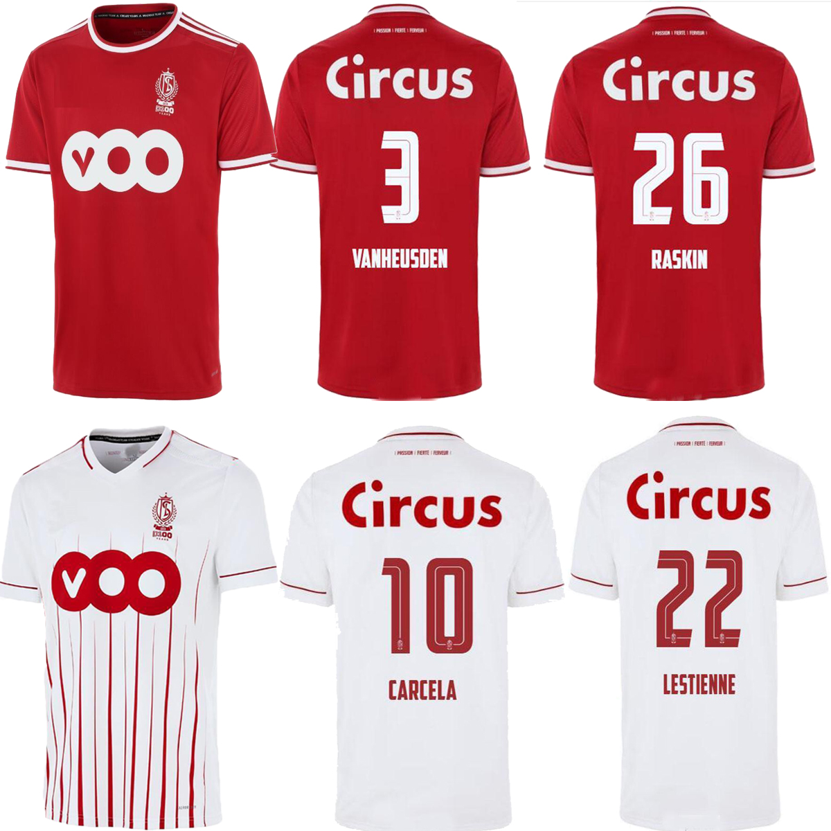 

Standard Liège 21/22 soccer jerseys home and away LIEGE VANHEUSDEN LAIFIS BASTIEN AMALLAH CIMIROT 2021 JERSEY FOOTBALL SHIRTS, White