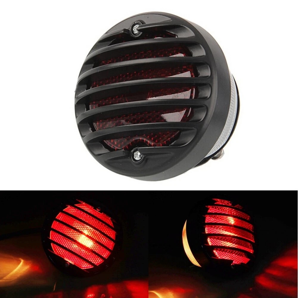 

Motorcycle Tail Brake Red License Plate Light For Bobber Chopper Rat