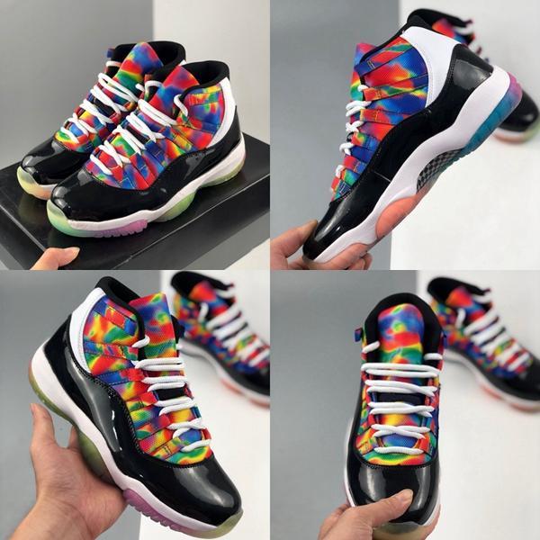 

Authentic 11S basketball shoes lovers sports rainbow outdoor men's and women's match work, #1