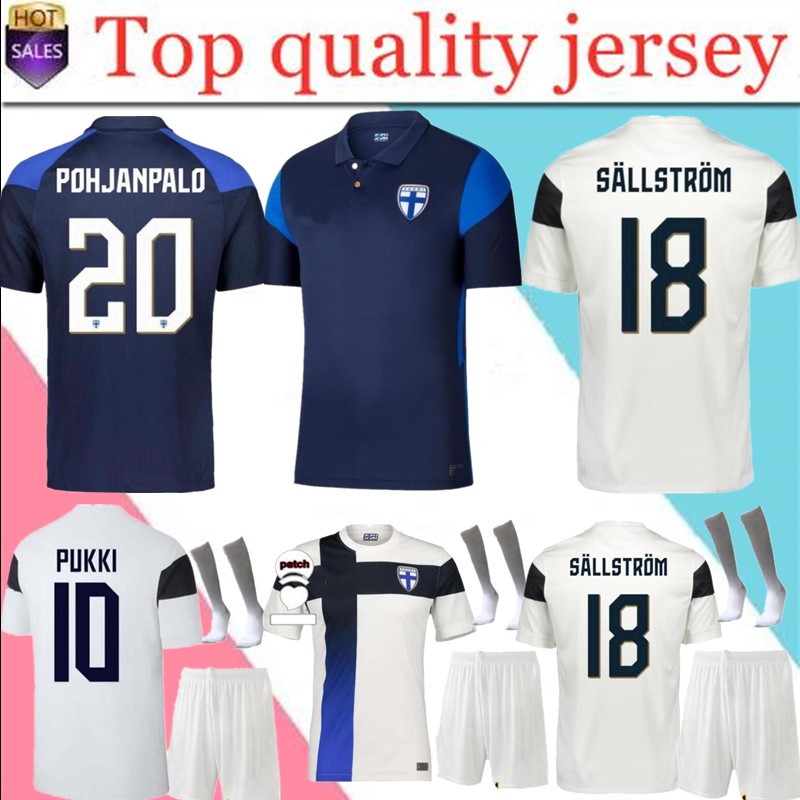 

2021 Finland National Team Mens kit Soccer Jerseys PUKKI SKRABB RAITALA POHJANPALO KAMARA SALLSTROM JENSEN LOD Home Away Football Shirt Unif, Black;yellow