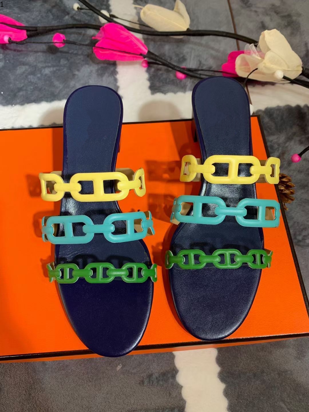 

Dio Brand-name slippers ladies sandals rubber flat shoes party wedding mkjy001