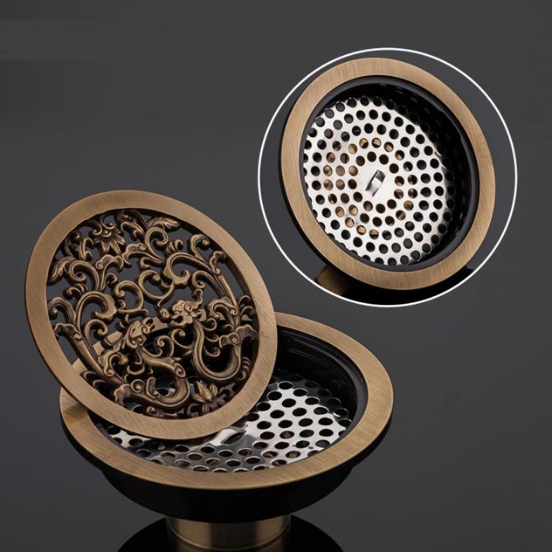 

Other Bath & Toilet Supplies Brass Floor Drains Anti-odor Bathroom Shower Cove Balcony Tile Insert Square Stopper Waste Grates Strainers Dra