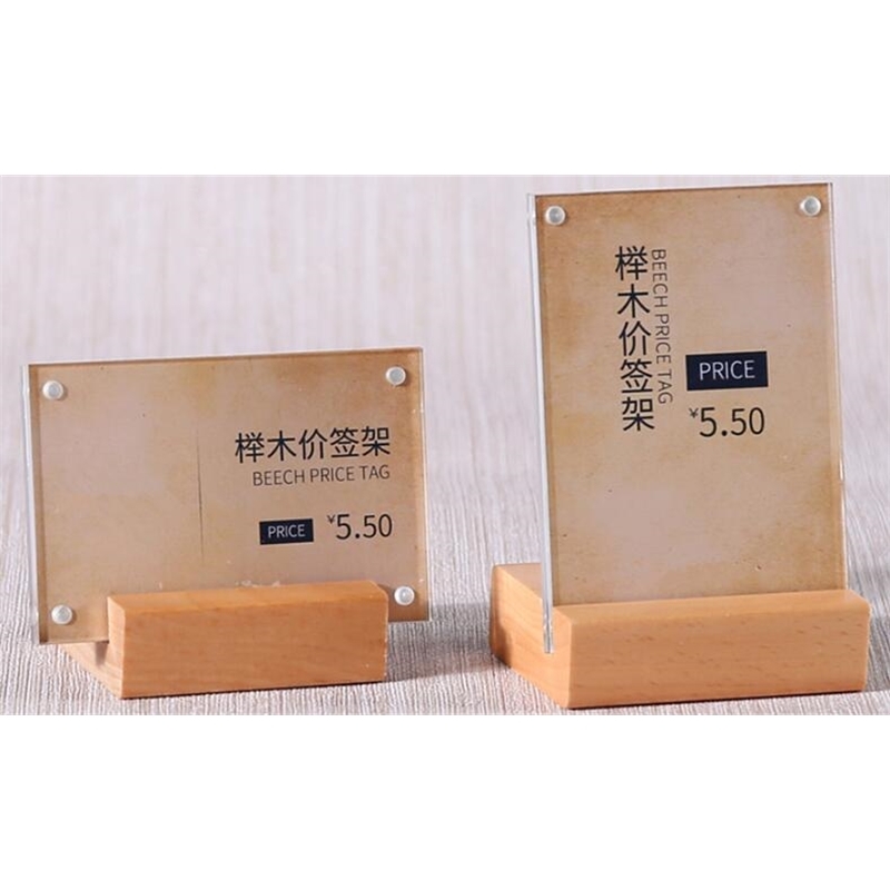 100*70mm Acrylic Clear Single Sheet Slant Back Design Sign Display Holder Stands Tabletop For Menu Pictures Flyer Promo Ads-image-465004195
