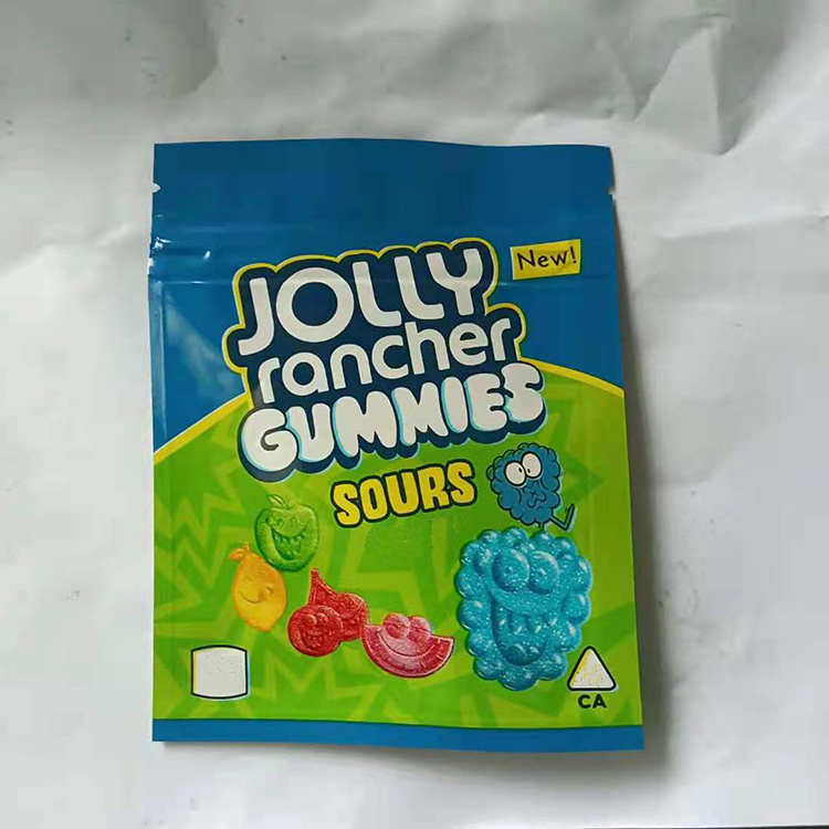 

Jolly Rancher bag 500MG Smacker 600MG Gummi Mylar Retail Gummies Edibles Packaging Sours